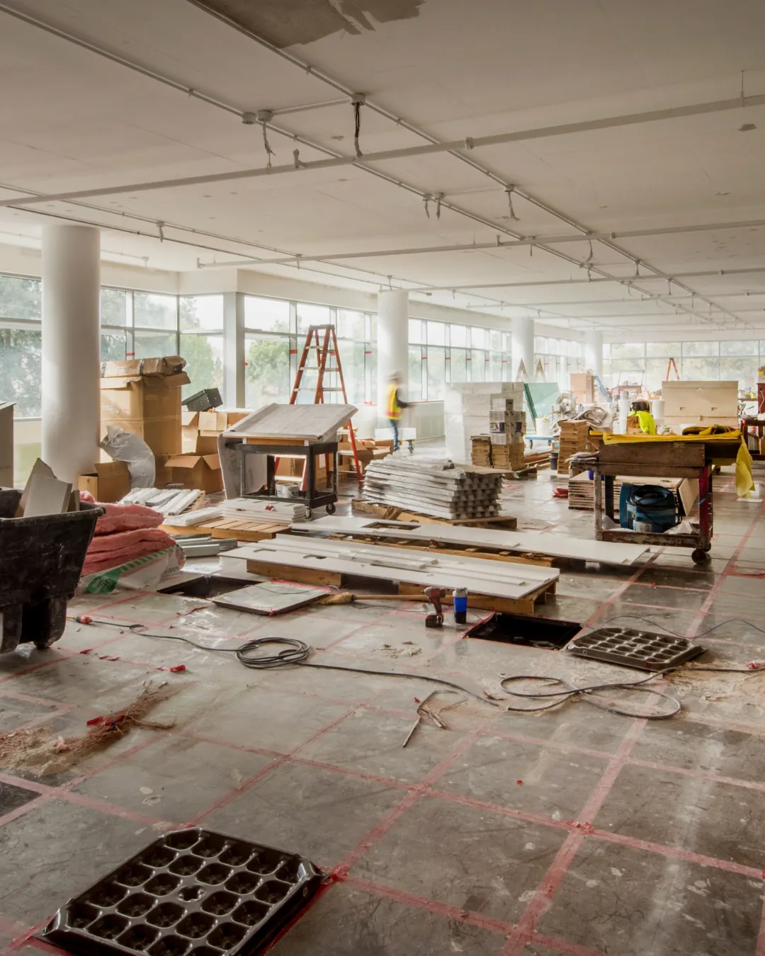 Interior renovation in progress